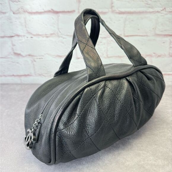 Chanel Quilted Leather Le Marais Bowler Bag Black - Picture 1 of 16